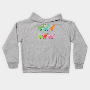 Flat Dinosaur Collection Kids Hoodie